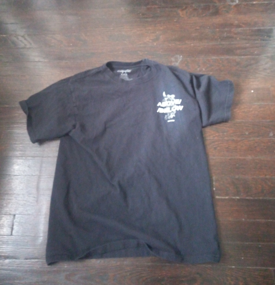 Empyre Mens Shirt Color Black Size Medium Above/Below Front And Back Outdoor